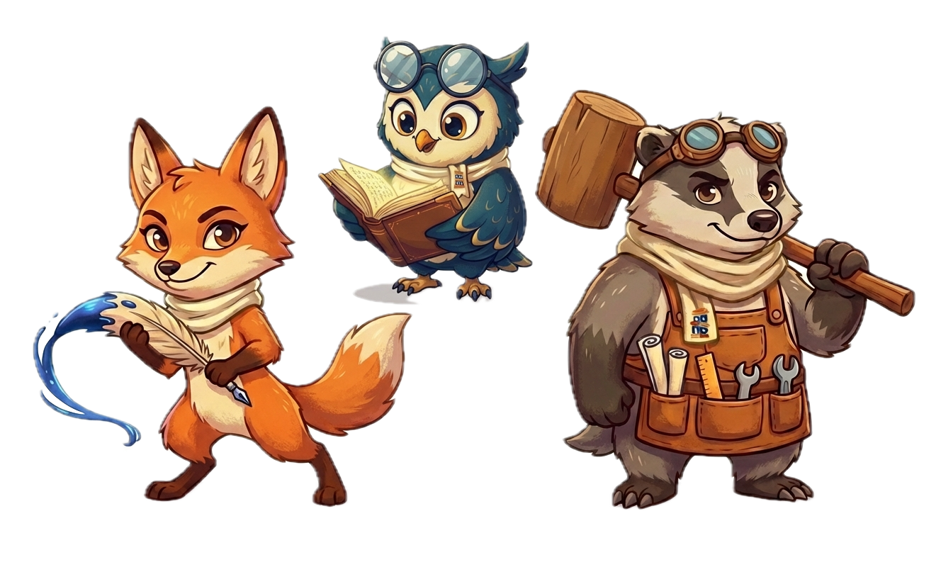 Adventure squad mascots