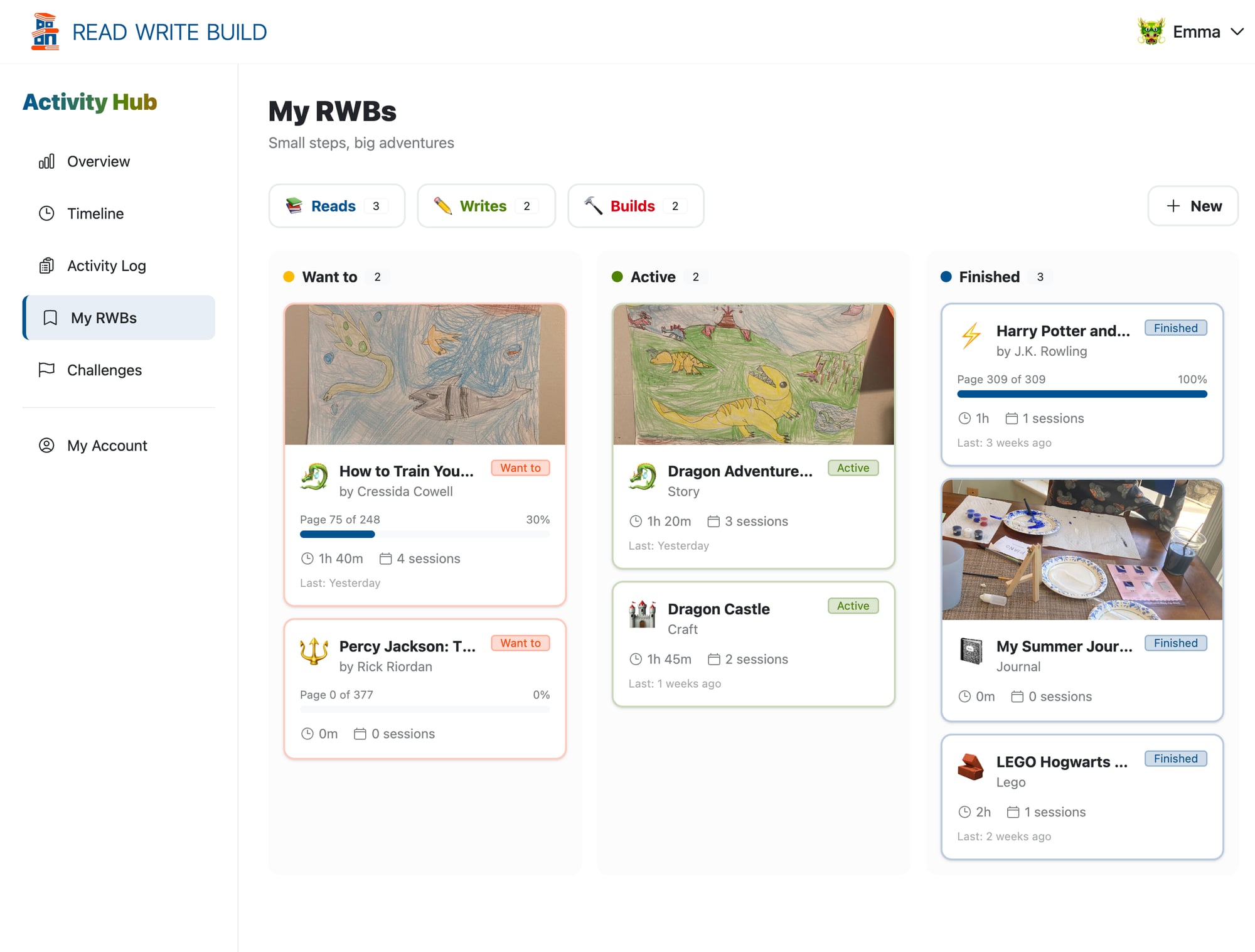 Projects board preview